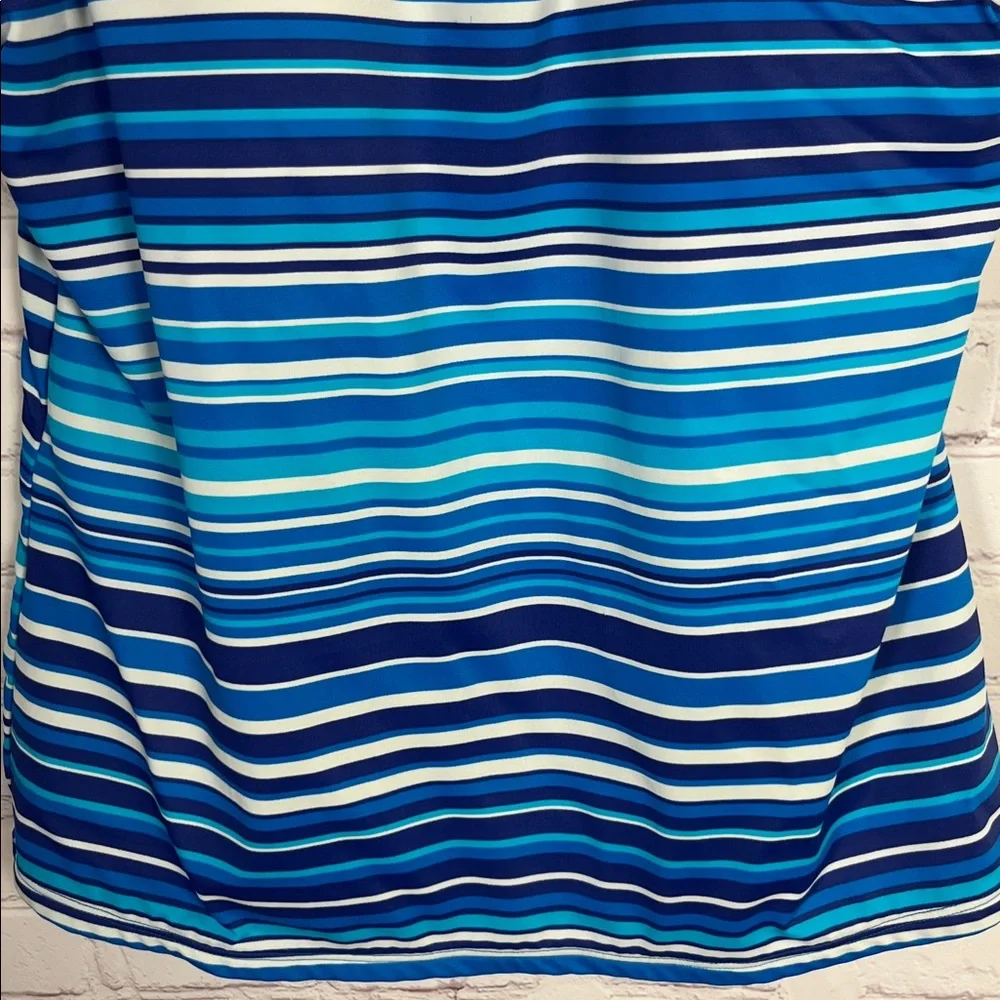 LL Bean Striped Tankini Top - Picture 3 of 10